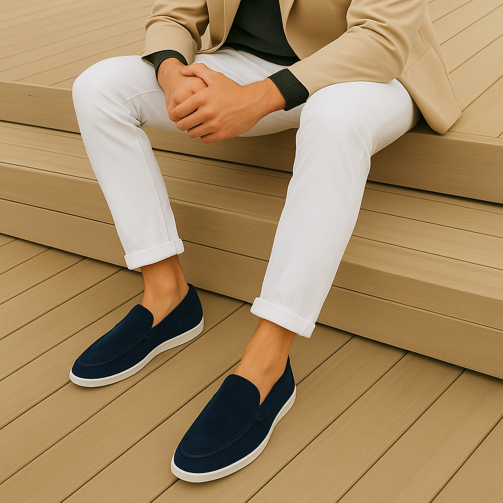 Elegante semsket loafers