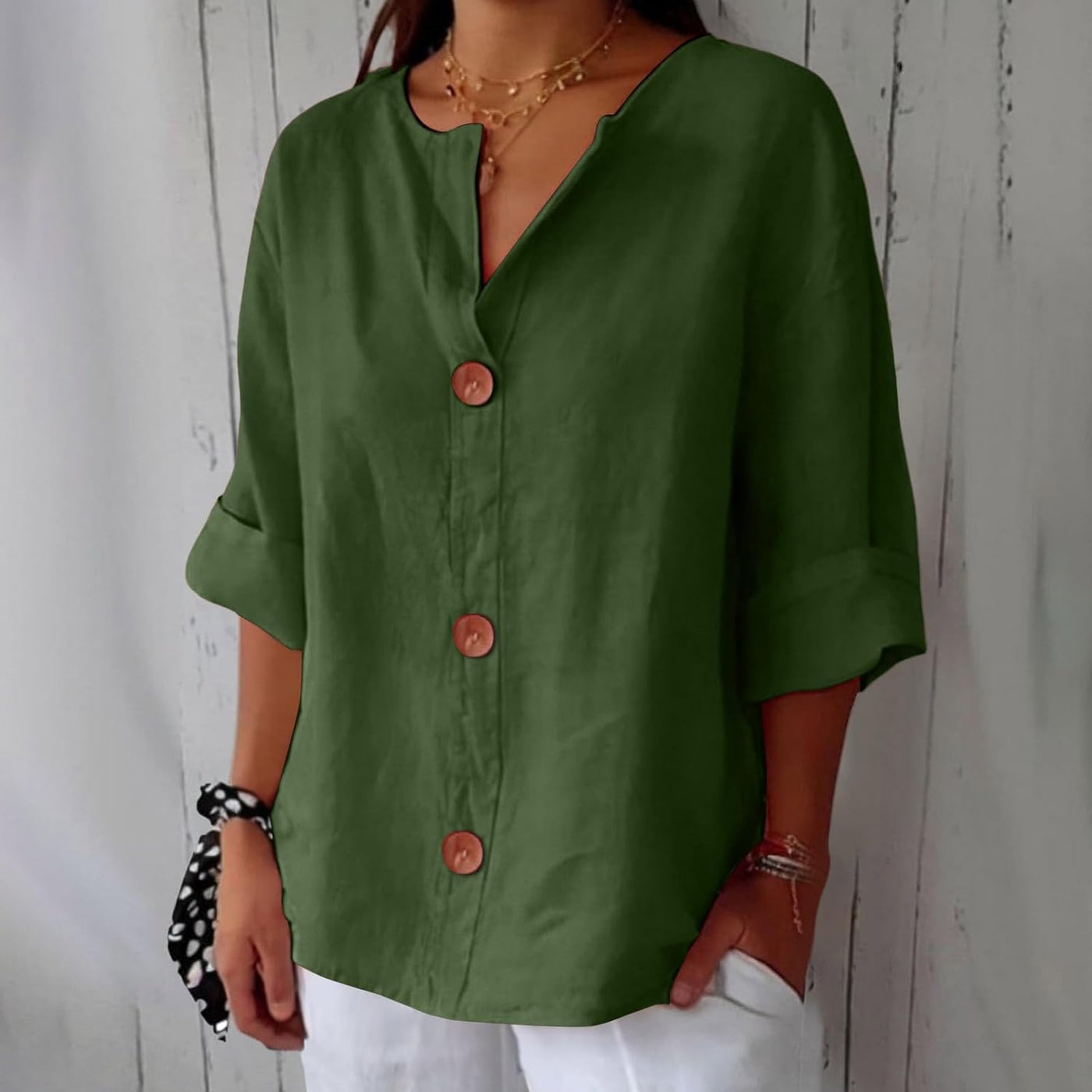 Clara™ | Uformell bluse i lin