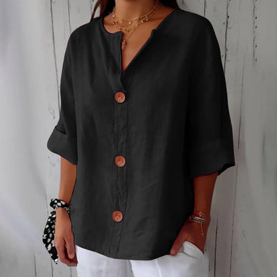 Clara™ | Uformell bluse i lin