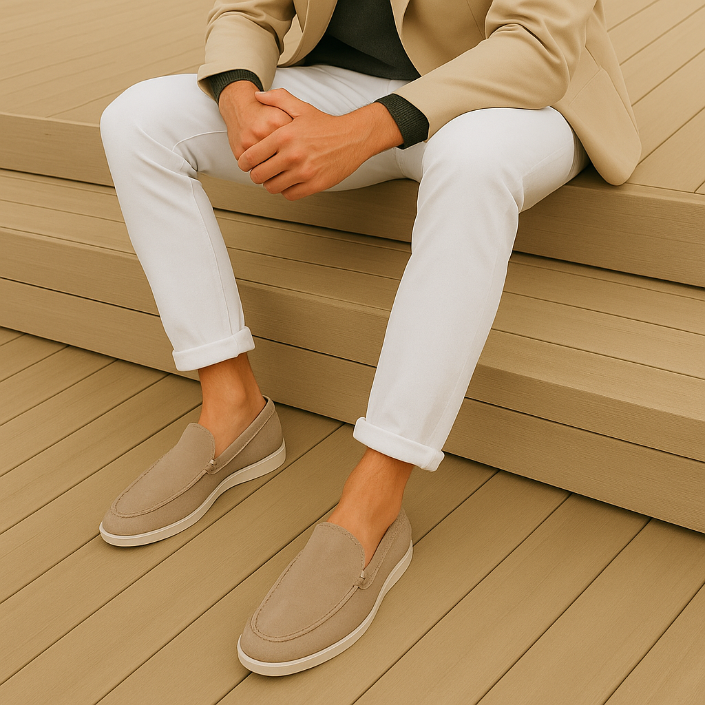 Elegante semsket loafers