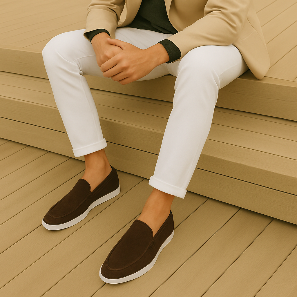 Elegante semsket loafers